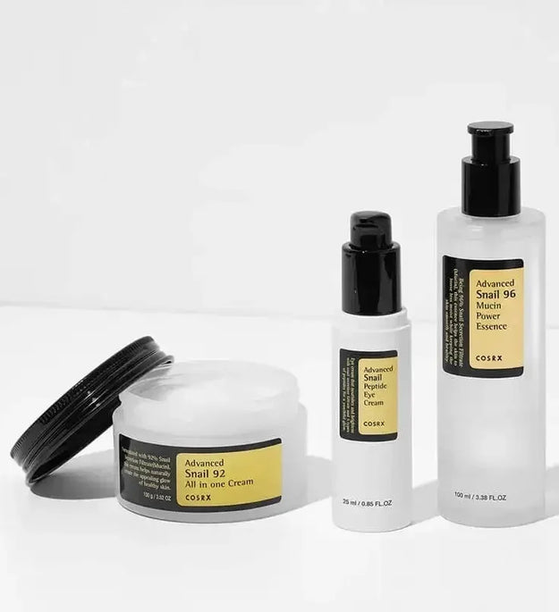 Advanced Snail Essence Skin Care Collagen 92 Face Cream Toner Cleanser SunScreen Sensitive skin Moisturizing Firming Smoothing - BlissFully