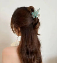 Super Fairy Three-Dimensional Butterfly Half-Tied Hair Back Of The Head Acetate Clip Hair Accessories For Women - BlissFully