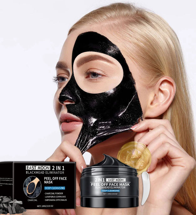 Bamboo Charcoal Blackhead Remover Mask Purifying Shrink Pore Deep Cleansing Oil Control Exfoliator Peel Mud Mask Skin Care