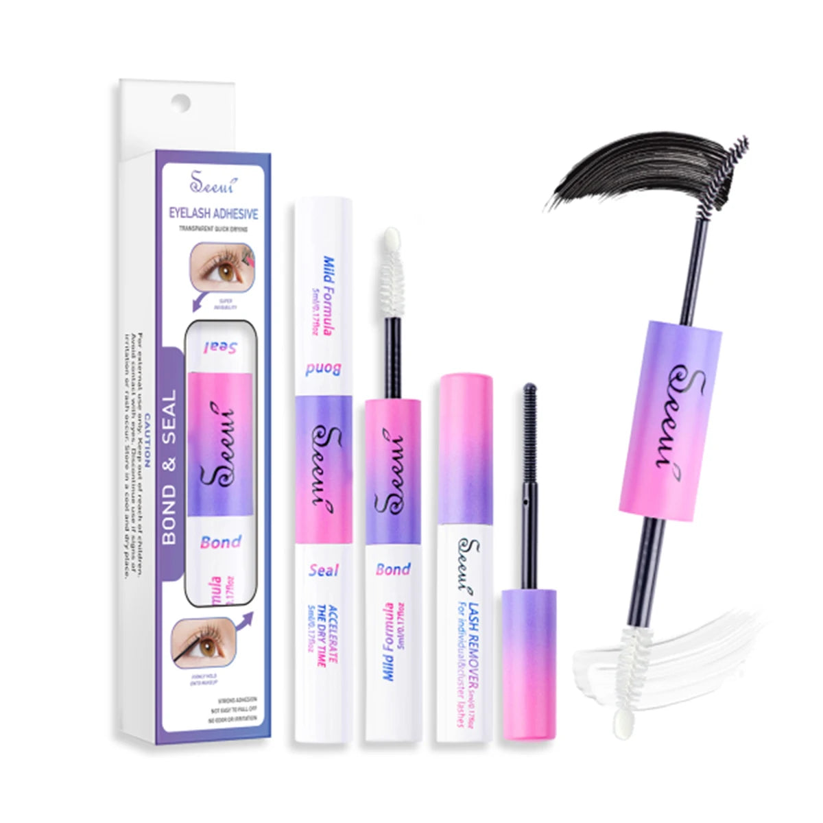 Eyelash Glue and Seal for Eyelash Clusters Strong Fixed Eyelash Glue Lasting Eyelash Glue Eyelash Extension tool