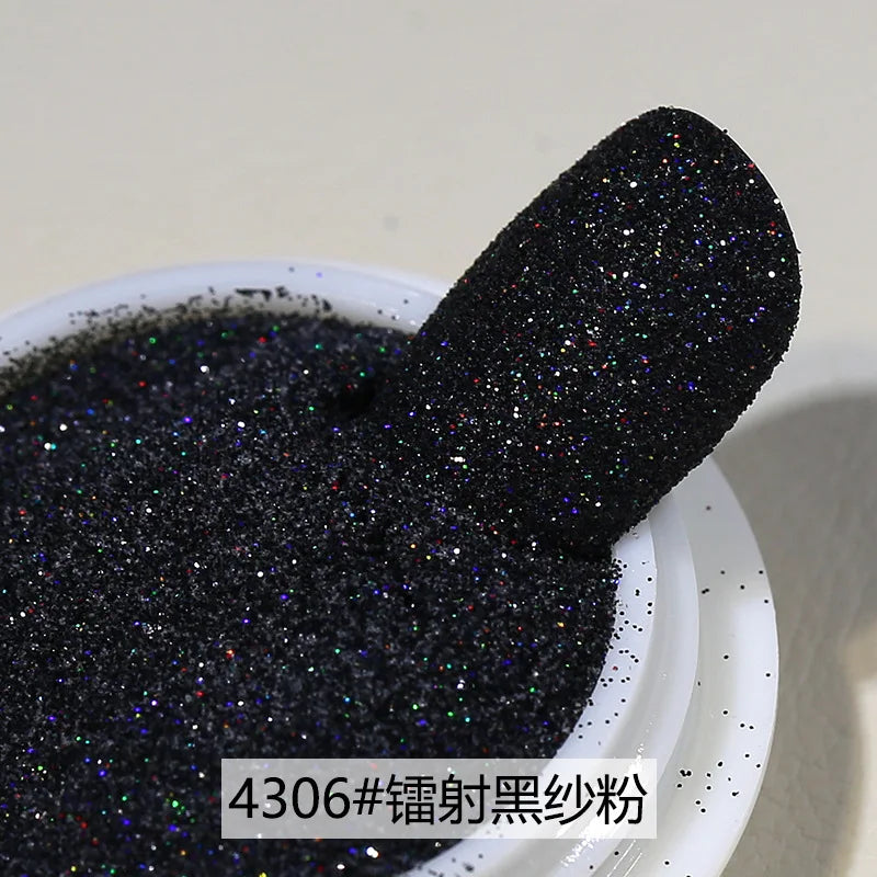 1box Shiny Reflective Diamond Nail Glitter Powder Silver Holographic Micro Drill Dazzling Crystal Gel Polish Manicure Pigment Du