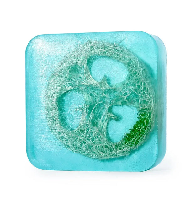 Loofah Sea Salt Deep Cleaning Bath Essential Oil Soap, Rich And Delicate Foam, Easy To Wash, Refreshing Summer Soap