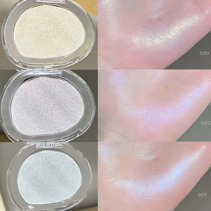 6 Colors Rose Diamond Highlighter Powder Palette Glitter Brighten Gloss Makeup Ultra-concentrated Glitter Face Contour Cosmetics