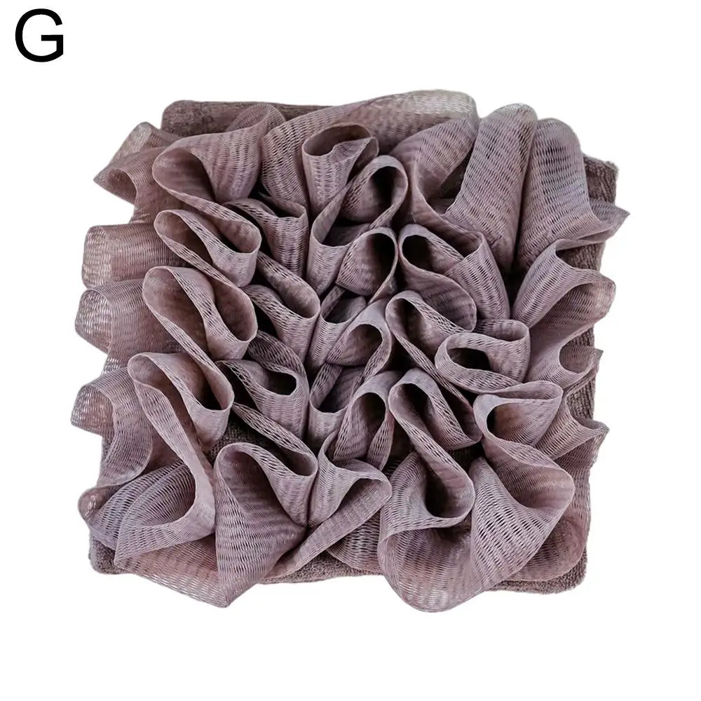 1PC Soft Loofah Sponge Bath Ball -2-in-1 Soap Dispenser And Body Scrub, Bathroom Exfoliating Shower Ball For Men Women