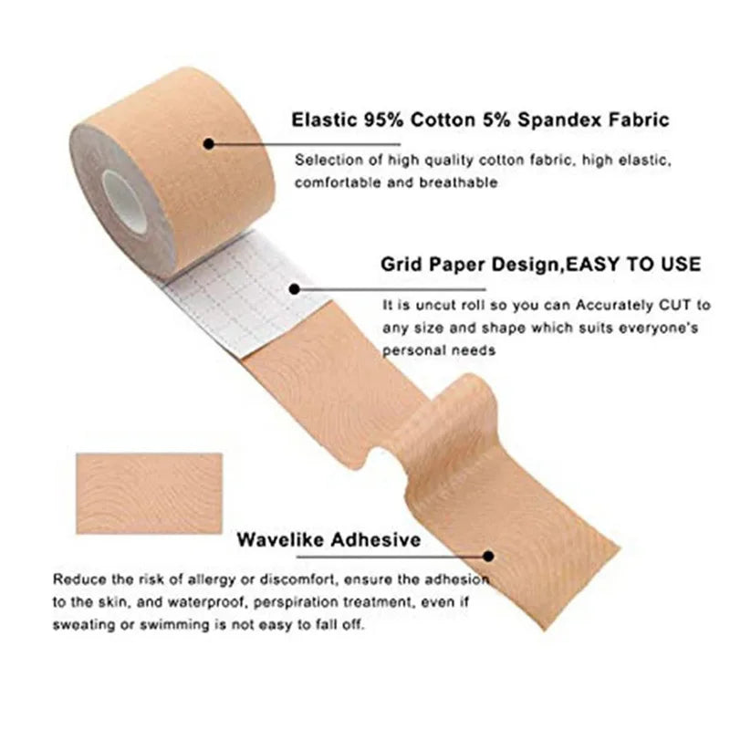 HaleyChan Boob Tape Bras for Women Adhesive Invisible Chest Nipple Pasties Covers Breast Lift Tape Push Up Bralette Sticky-1pcs