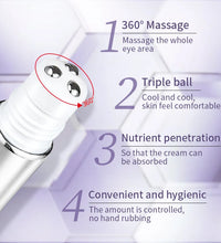 O'CHEAL Anti Wrinkle Anti Dark Circle Eye Cream Roller Massager Moisturizing Eye Bags Anti Aging Hyaluronic Acid Eye Skin Care - BlissFully