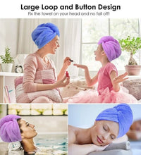 Hair Towel Wrap Fast Dry Hair Towel Super Absorbent Microfiber Coral Velvet Hair Drying Towel Quick Dry Hair Turban - BlissFully