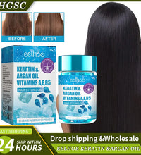 Magic Hair Vitamin Capsule Keratin Oil Fast Restore Hair Soft Smooth Shiny Deep Moisturizer Frizzy Dry Scalp Hair Care Products - BlissFully