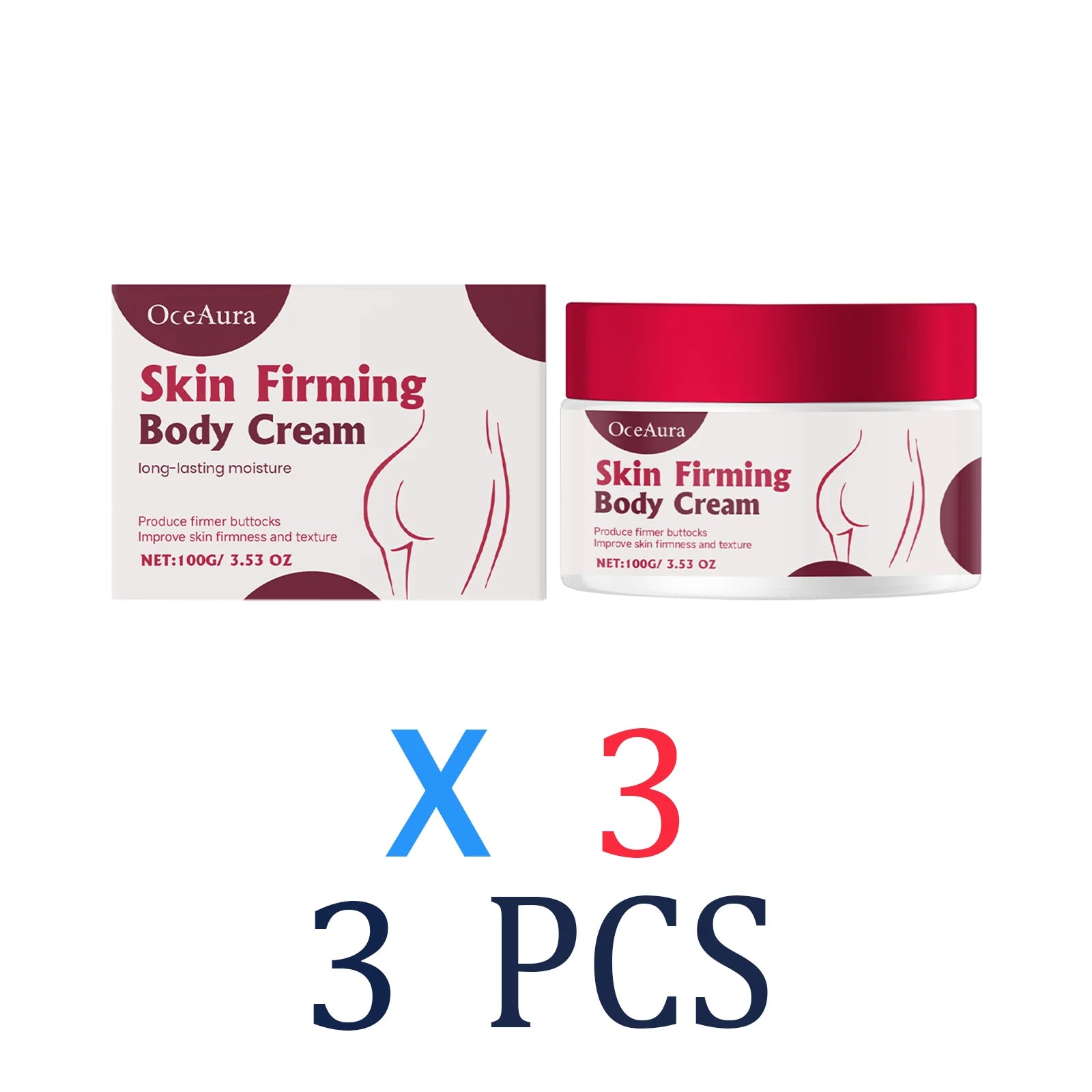 Professional Butt Lifting Cream Firming Hydrating Treatment for Smooth Skin Anti-Cellulite Tightening Collagen Centella Asiatica