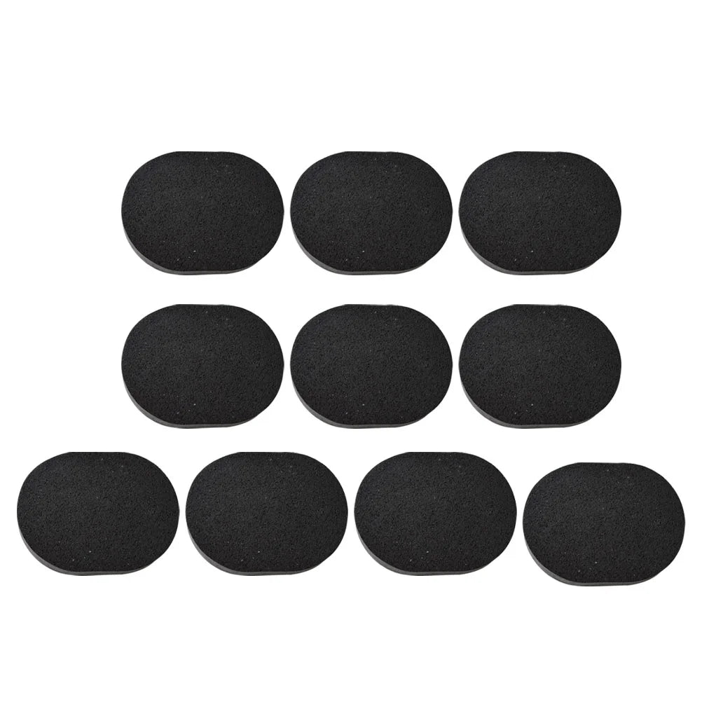 10Pcs Bamboo Charcoal Face Cleansing Sponge Facial Cleaning Pad Skin Cleaning Puff Face Washing Tool Makeup Removal Puff
