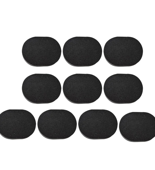 10Pcs Bamboo Charcoal Face Cleansing Sponge Facial Cleaning Pad Skin Cleaning Puff Face Washing Tool Makeup Removal Puff