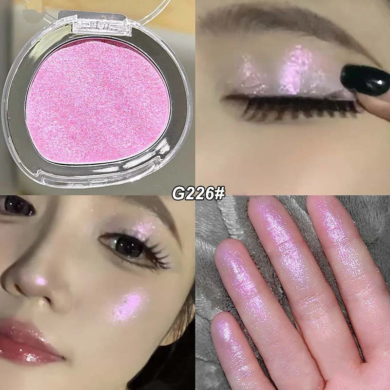 6 Colors Rose Diamond Highlighter Powder Palette Glitter Brighten Gloss Makeup Ultra-concentrated Glitter Face Contour Cosmetics