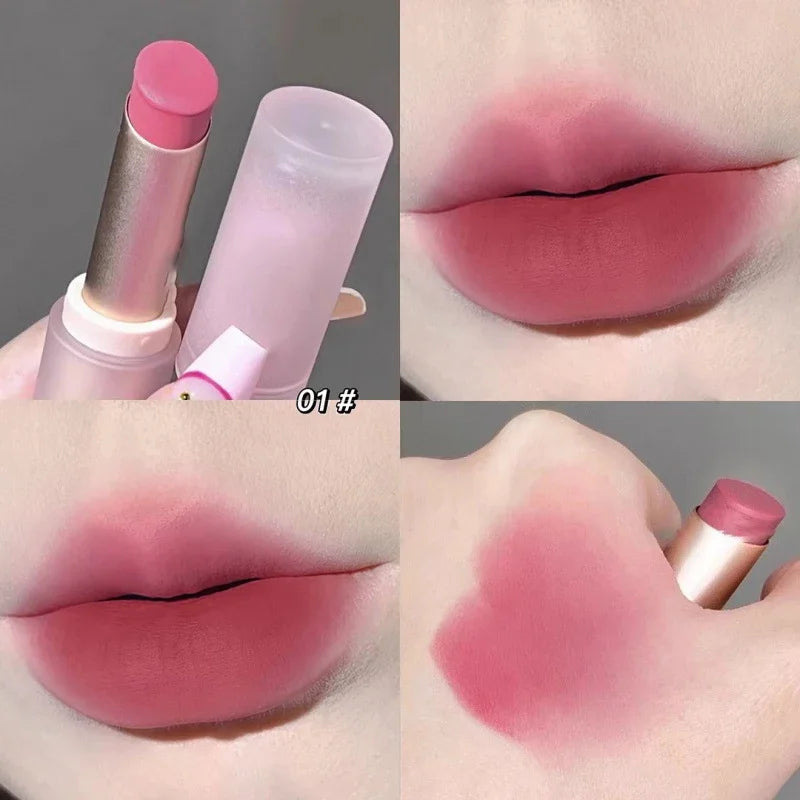 Sexy Matte Punk Dark Brown Lipstick Waterproof Lip Gloss Long Lasting Non-Stick Cup Smoked Matte Lipstick Korean Makeup Cosmetic