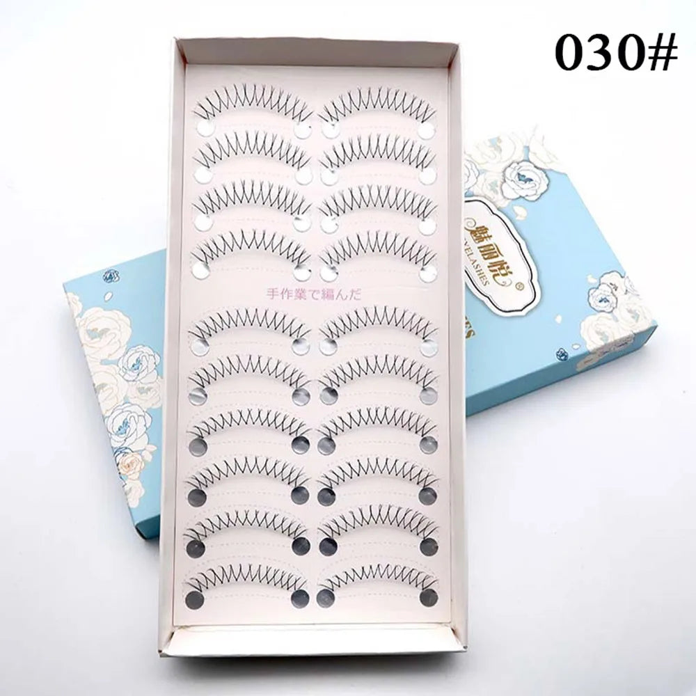 Individual Noglue Fake Eyelashes Artificial Magnetic Idol Lashes Girl Group Eye Nature Lash Extension Cosplay Cosmetics Anime