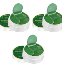 60pcs seaweed hyaluronic acid eye mask to remove dark circles collagen eye patch facial care products - BlissFully