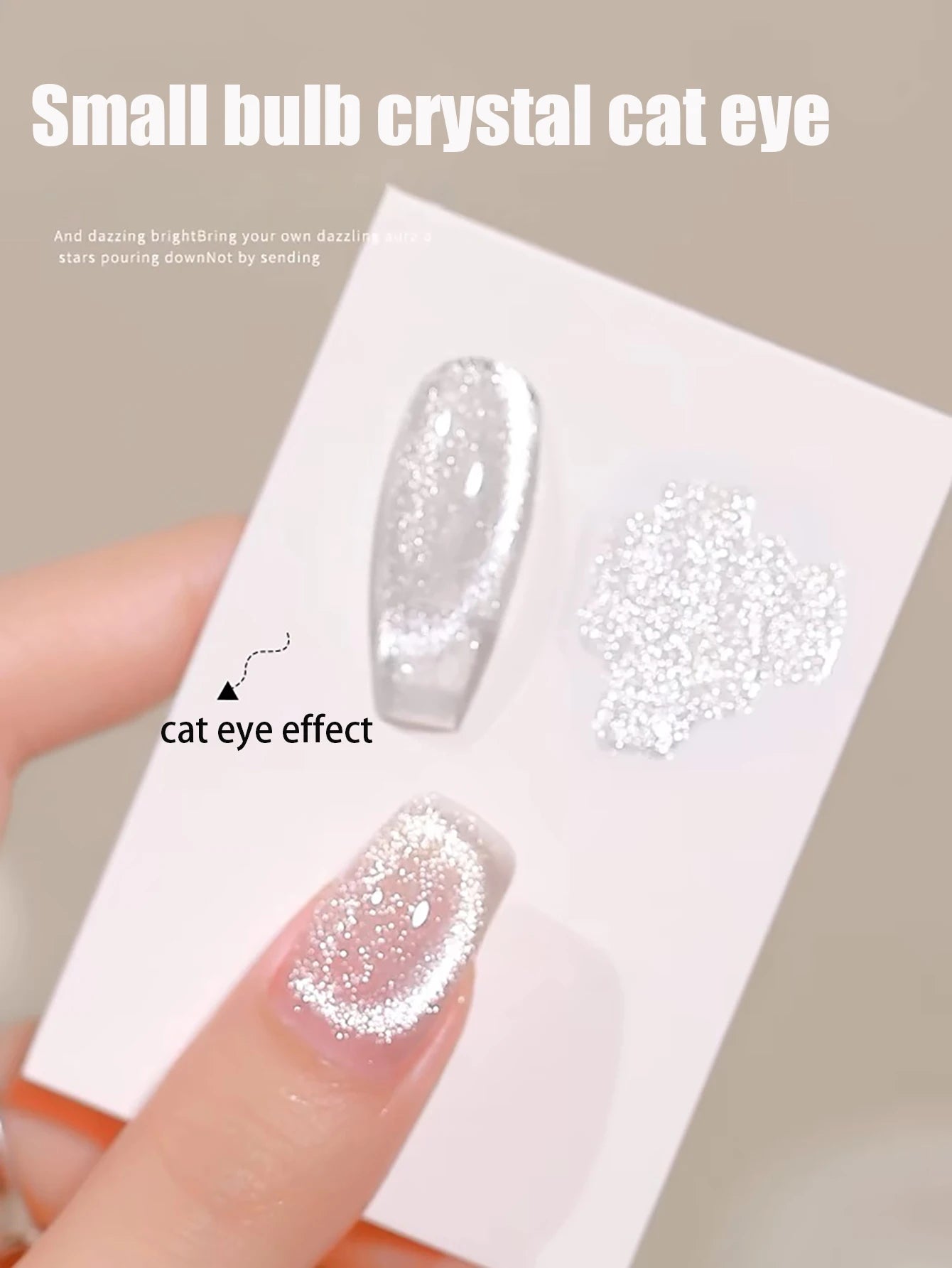 1-21pcs WS Japanese style Sparkling White Gel Nail Polish Fine Sparkling Pink Glitter Cat Eye Nail Gel Nail Art Home DIY