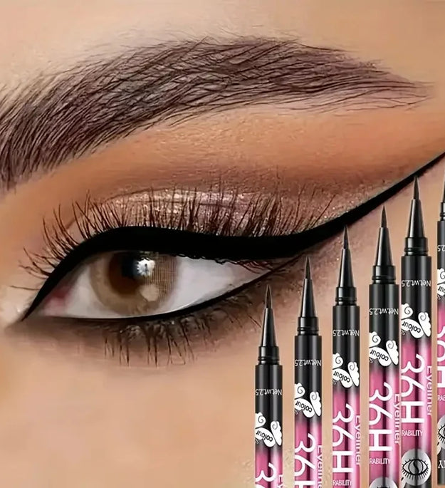 3pcs/5pcs Waterproof Black Eyeliner Pencils-Smudge-Proof, Long-Lasting &Beginner-Friendly Eye Makeup