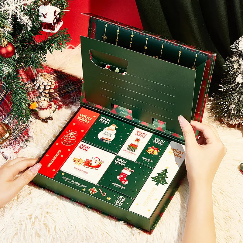 Christmas Makeup Gift Set for Women Full Kit Eyebrow Pencil Powder Lipstick Lip Gloss BB Cream Mascara Concealer Cosmetics Box