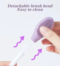 2 In1 Scrub   Blackhead  Silicone Facial Cleansing & Mask Brush  Deep Cleaning Tools Exfoliator Scrub Pore Facial Skin Care - BlissFully