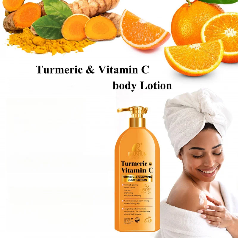 Turmeric VITAmin C Sun Cream SPF50 Body Lotion Sunscreen 2-in-1 Moisturizing Body Lotion Refreshing Moisturizing