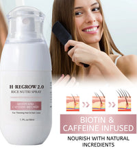 Hair Spray Rice Water Strong Hair Follicle Root Thick Loss Prevention Nourishing Soften Hair Helper Care Spray For Thinning Hair - BlissFully