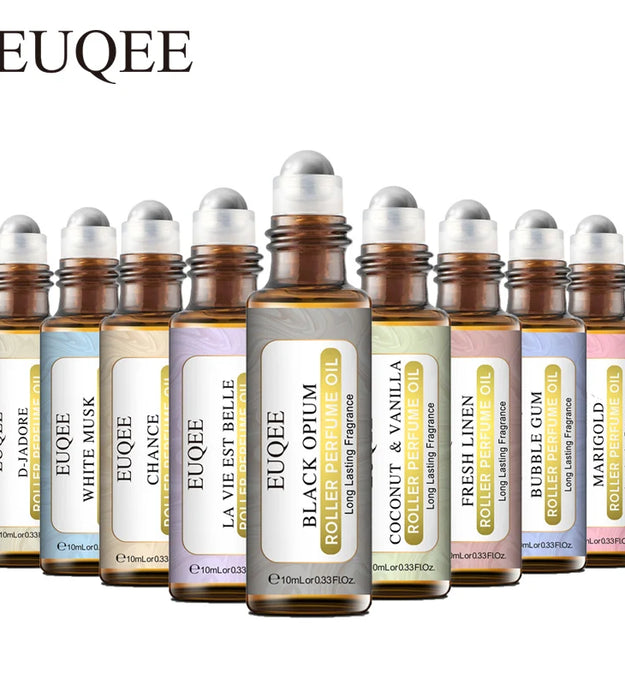 EUQEE 10ml Roller Smear Fragrance Oil For Women Fresh Line Coconut Vanilla Angel for Aromatherapy,Diy Soap,Candle making