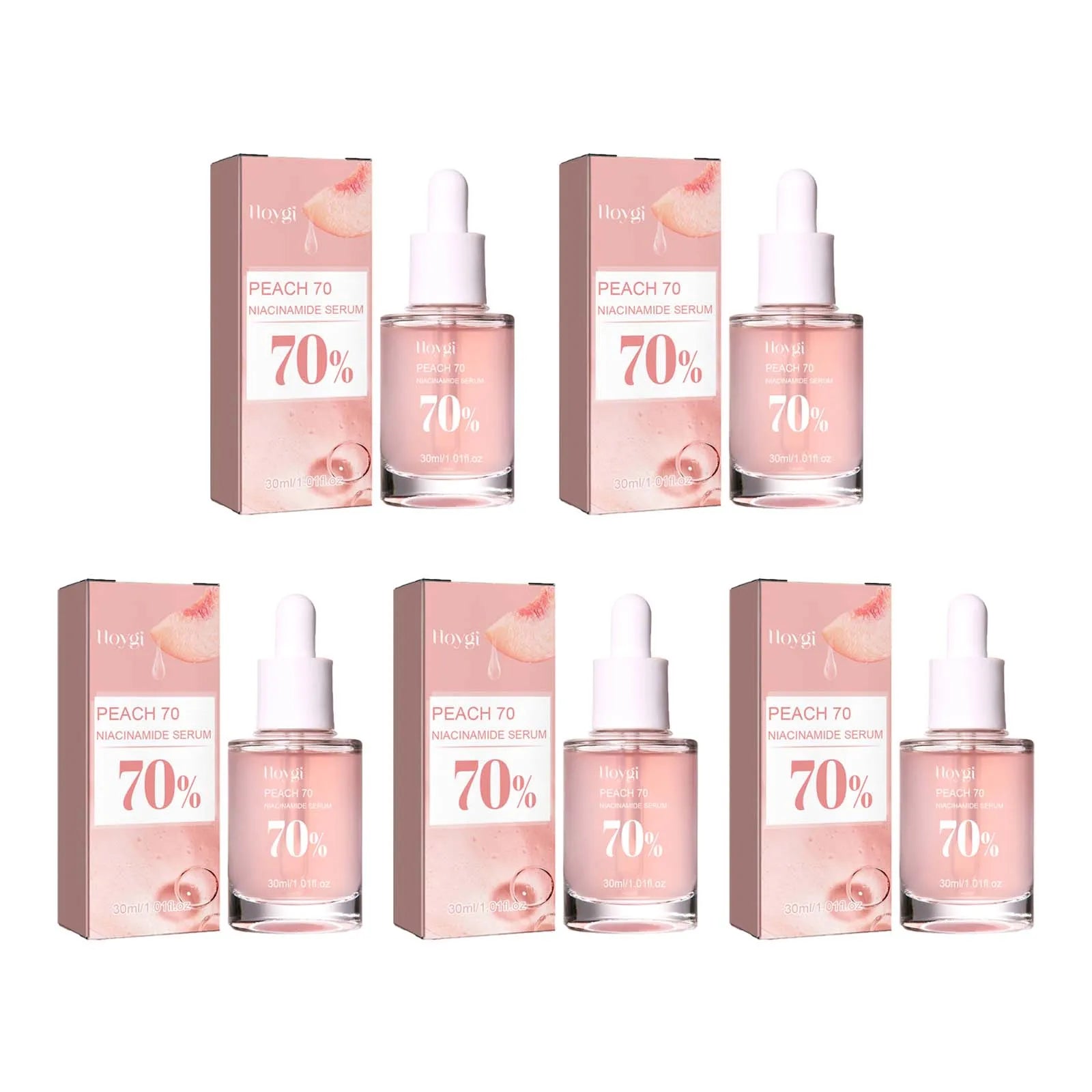 Peach 70% Niacinamide Facial Serum Fade Melanin Moisturzing Shrink Pores Smooth Brightening Skin Care Dark Spot Remover Serum - BlissFully