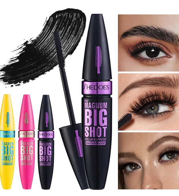 Black Thick eye black Lengthened Waterproof Sweat proof Lasting Lasting Lasting Mascara Setting Cream