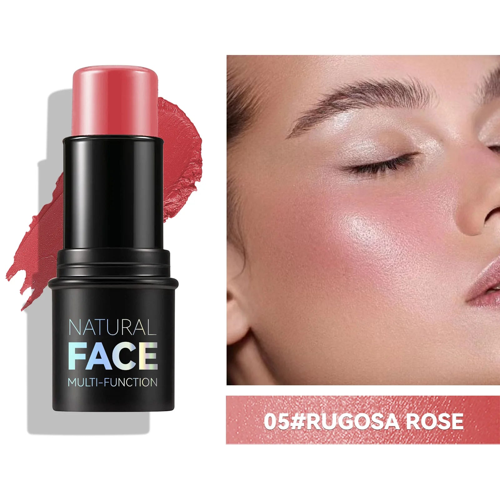 Multifunctional Highlighter & Blush Contour Stick | 3D Face Sculpting, Brightening & Enhancing Skin Tone | Easy-to-Apply Makeup