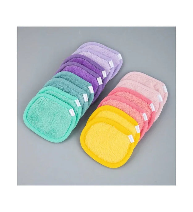 5 pcs Makeup remover facial cleansing tools Reusable Makeup Remover Pads Microfiber Facial Cleansing Cloths For Face, Eye, Lip