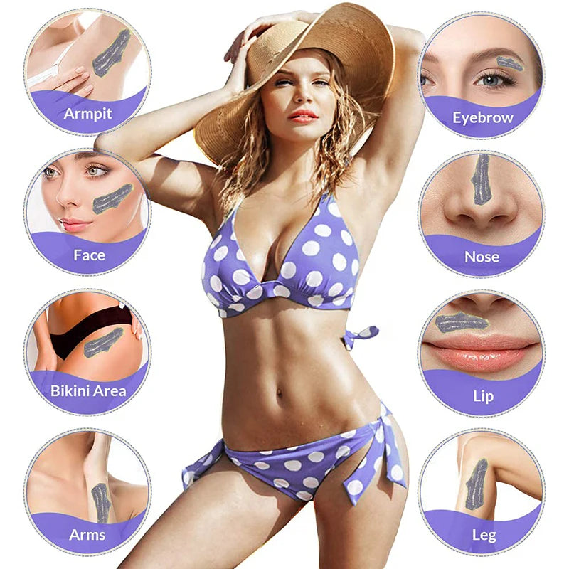 50g Brazilian Hard Waxing Wax Beans Fast Waxing Machine Hot Film Painless For Body Hairs Removal Beans Unisex Hair Removal