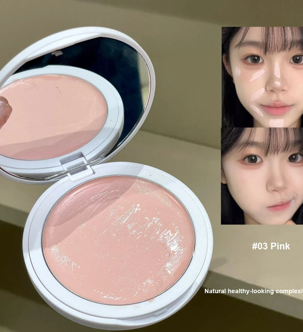 Soft Focus Cream Highlighter Palette Silky Texture Moisturizing Concealer Long-lasting Makeup Brightening Modifying Dullness