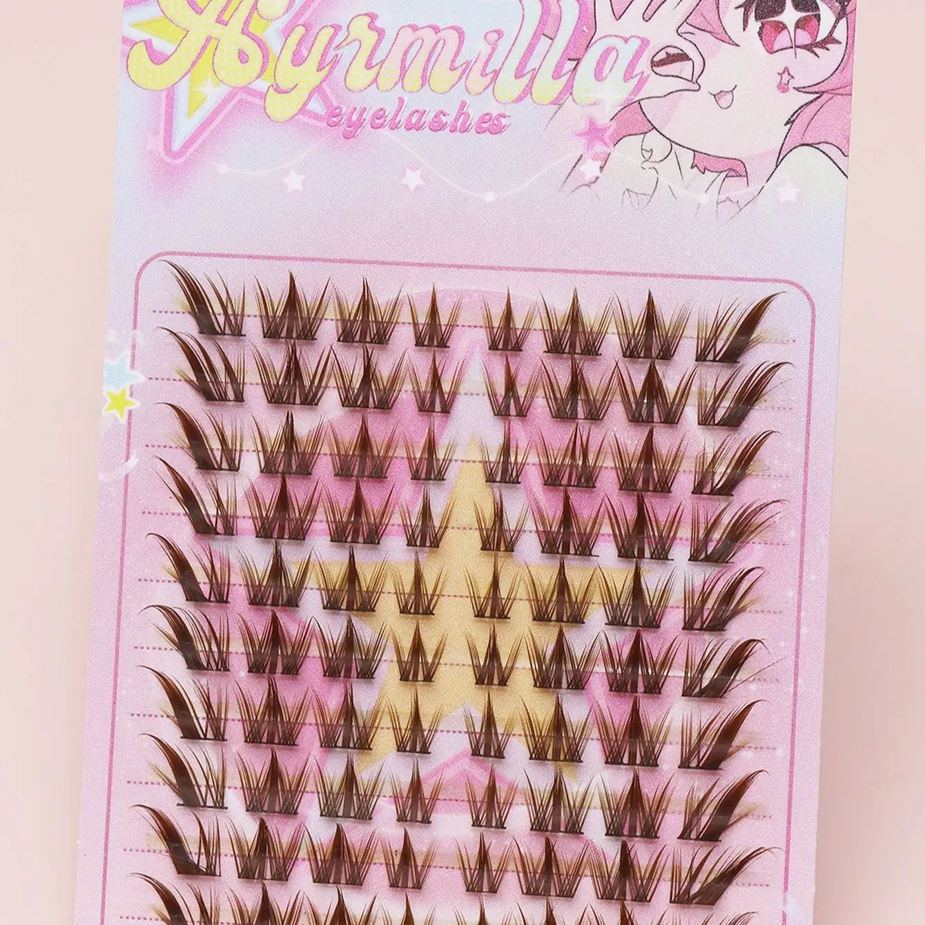 80 cluster Brown Fox Eye Tail False Eyelash wedding party and dates eyelashes  for daily makeup