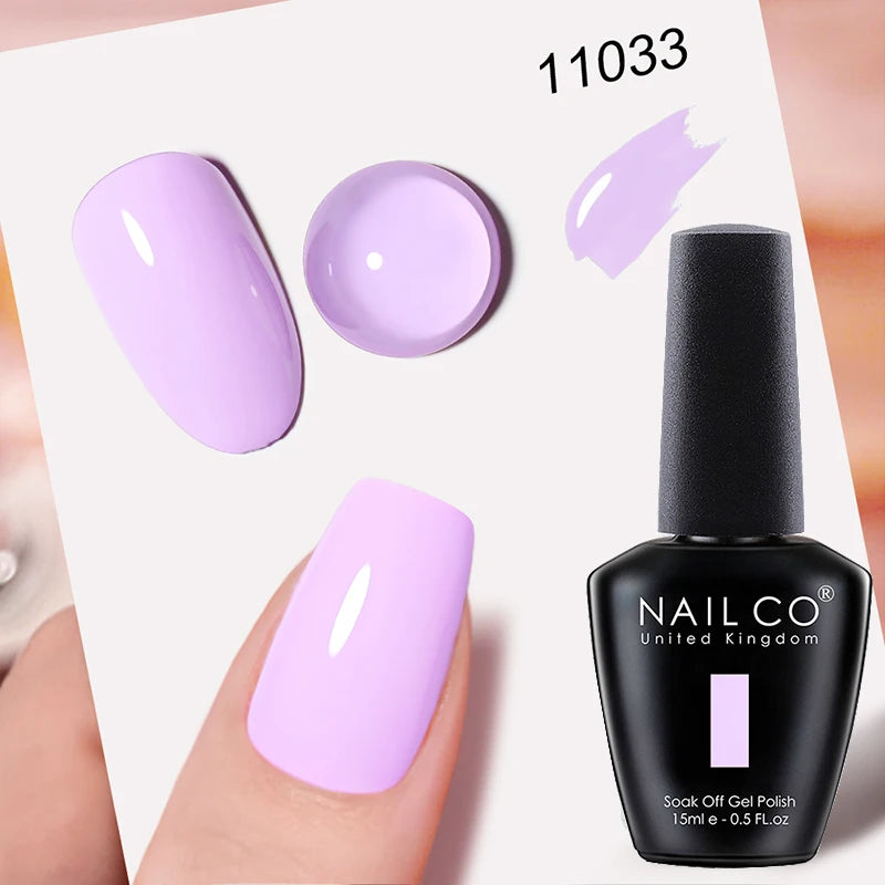 NAILCO 15ml Hema/TPO Free UV Gel Nail Polish Nail Art Manicure Nail Professionals Base Top Varnish Semi Permanent Vernis Nail