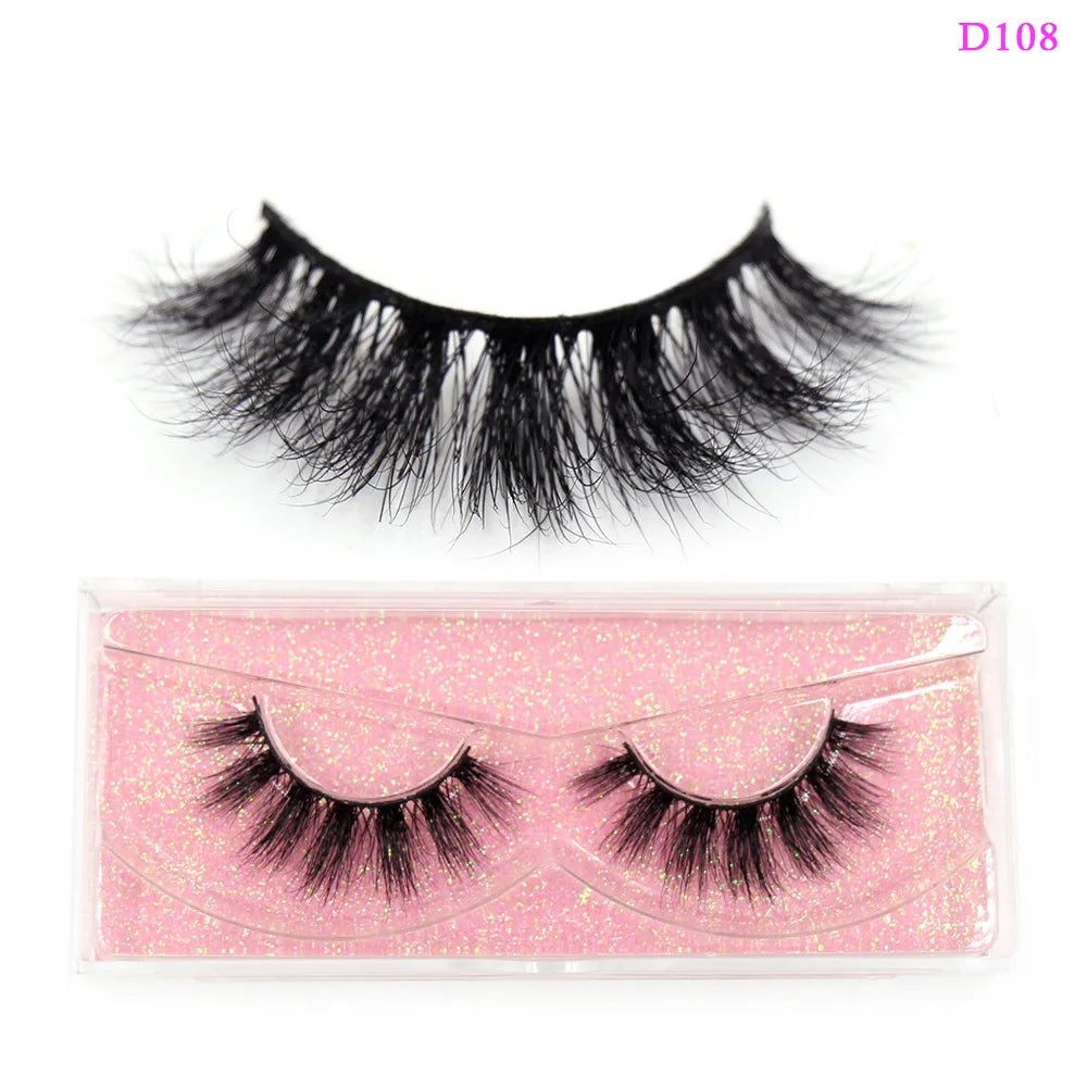 LEHUAMAO Eyelashes 3D Mink Lashes natural handmade volume soft lashes long eyelash extension real mink eyelash for makeup D103