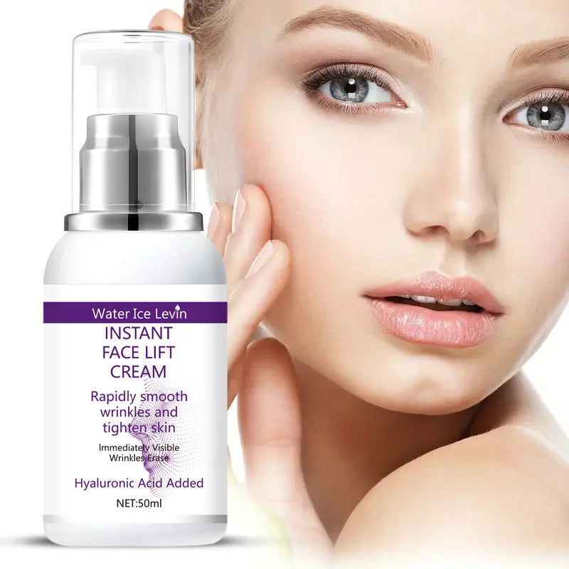 Instant face lift cream with hyaluronic acid for wrinkles. Firming solution. - BlissFully
