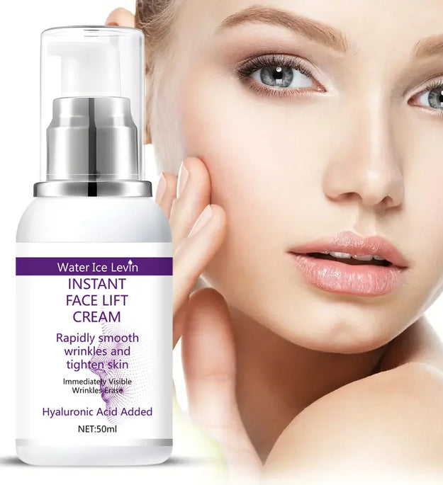 Instant face lift cream with hyaluronic acid for wrinkles. Firming solution. - BlissFully