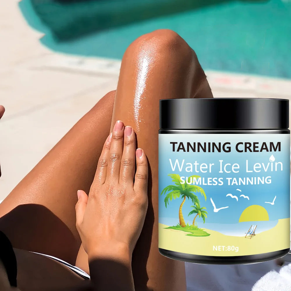 Body Tanning Lotion, Rich in Shea Butter, Coconut Oil, Deep Moisturizing and Moisturizing, Fast Absorption, 0 Greasy, No Sun Tanning, Hypoallergenic for Men and Women