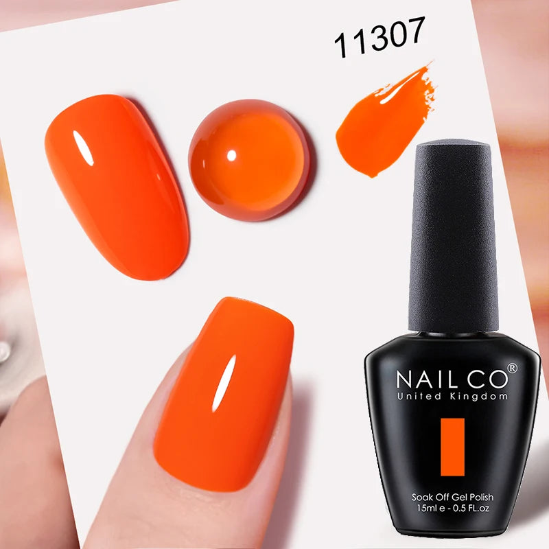 NAILCO 15ml Hema/TPO Free UV Gel Nail Polish Nail Art Manicure Nail Professionals Base Top Varnish Semi Permanent Vernis Nail