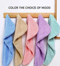 Microfiber Hair Towel Wrap for Women, Shower Spa Head Wrap Hair Drying Hat Turban Microfiber Terry Dry Absorbent Quick Dry Hair - BlissFully