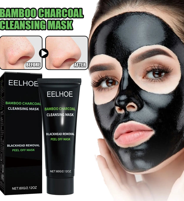 Bamboo Charcoal Tear-off Mask Blackhead Remover Deep Cleanig Purifying Shrink Pores Cream Exfoliator Peel Mud Mask Skin Care
