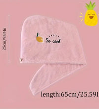 1pc Quickly Dry Hair Hat Super Absorbent Soft Bathroom Women Head Towels Girls Cute Hair Towel Hair Dry Wrap Bonnets - BlissFully