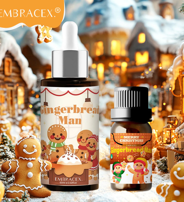 10ml 60ml Gingerbread Man Essential Oils Christmas fragrance DIY skincare oil massage oil candle Festival gifts