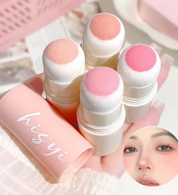 Velvet Mist Blush Stick - Vibrant and youthful, Korean style, natural long-lasting brightening, for both lips and cheeks