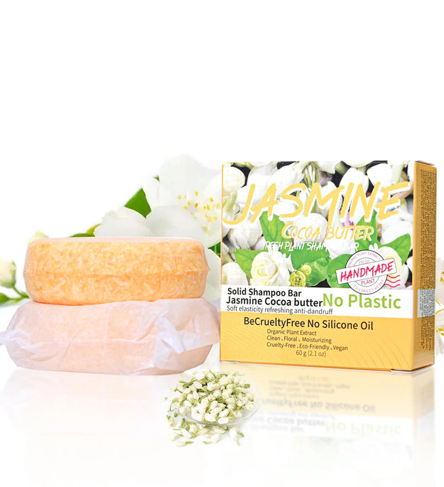 Jasmine Scented Handmade Shampoo Solid Shampoo Stick Plant Essential Oil Soap Oil Control And Refreshing Soap