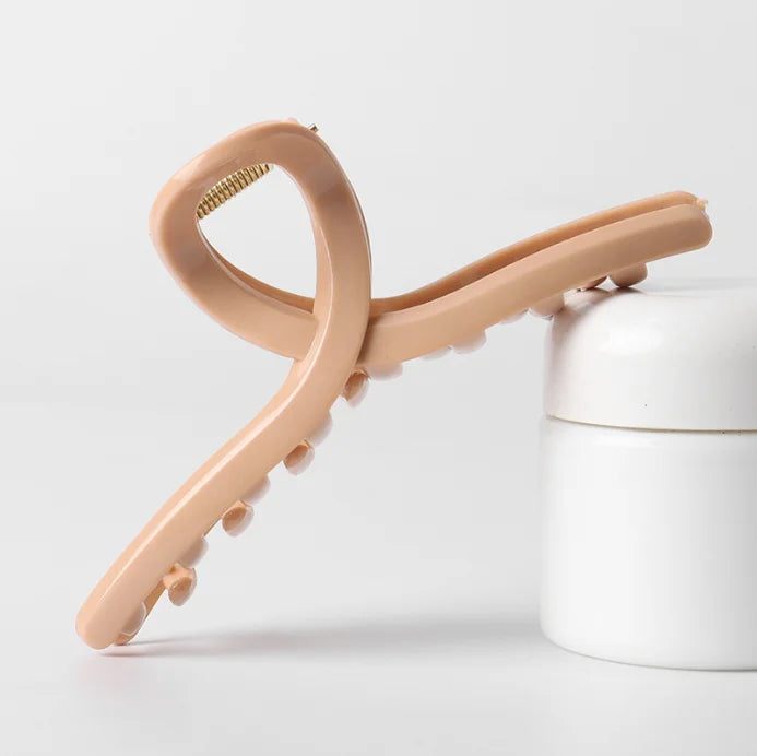 2/4Pcs Women Hair Claw Clip Cross Matte Hairpin Fashion Hairgrips Large Hair Claw Crab Clips Girls Korean Hair Accessories - BlissFully