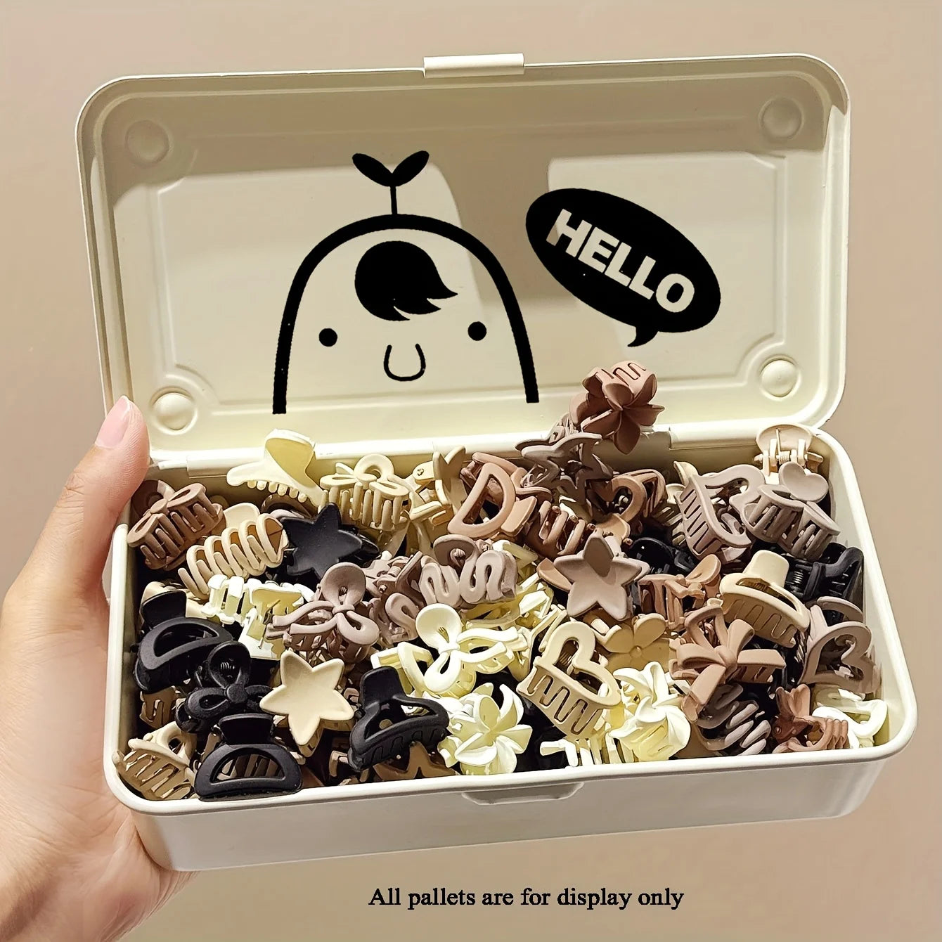 5/10/20/30pcs Beige Mixed Pack Small Clips, Cute Girl Accessories - Perfect for Daily Use, Special Occasions, or Travel Gifts - BlissFully