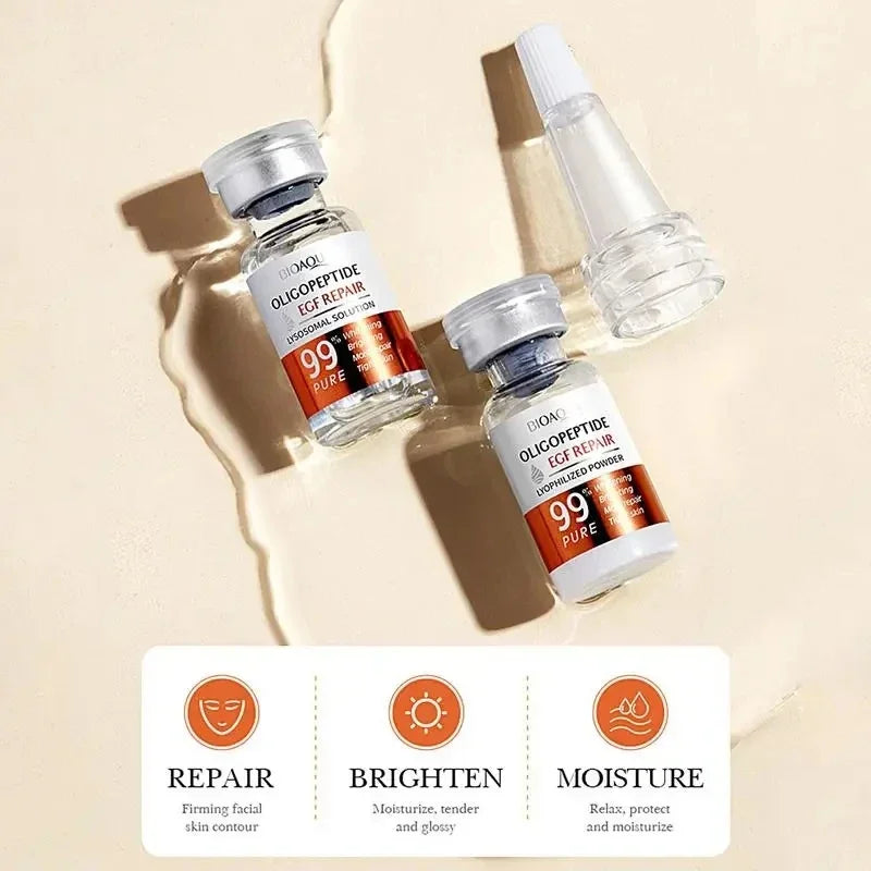 Facial  Serum Yeast Freeze-Dried Power Skin Care Set Shrink Pores Moisturizing Brighten Anti Aging Peptides Essence - BlissFully