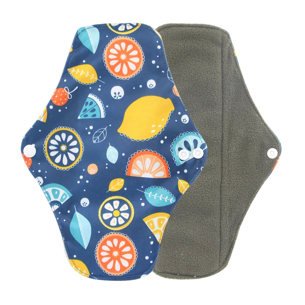 Washable Menstrual Pad Panty Liner Reusable Cloth Sanitary pad Hygienic and Soft Washable Charcoal Menstrual Dropshipping