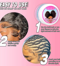 Edge Control Gel Set Hair Braiding Gel Biotin Anti Break Hair Wax Non-Greasy Hair Styling Cream Anti-Frizz Wax Stick For Wig - BlissFully